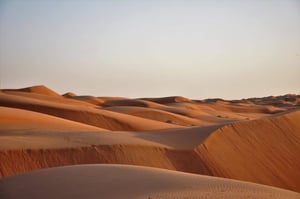 Sand dunes in Oman, photo by: @KiteboardingOman // Kiterr.com