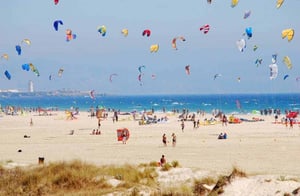 Playa de los Lances - kitesurfing in Tarifa, Spain // Kiterr.com