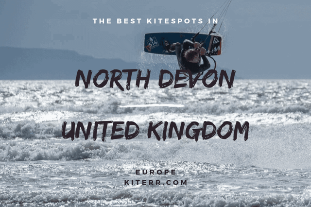 Kiteboarding in Westward Ho! & North of Devon, UK - map & spot guide // Kiterr.com