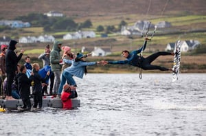 Battle for the Lake - Kiteboarding in Achill Island, Ireland // Kiterr.com