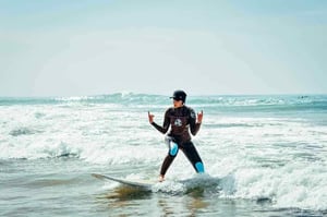 Surfing on Sidi Kaouki - image by Harriet Eriksson // Kiterr.com
