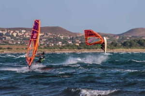 Keros Beach wave spot - kitesurfing in Limnos, Greece - photo by Siroko Wind Club // Kiterr.com