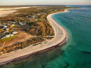 Kitesurfing in Lancelin, Western Australia