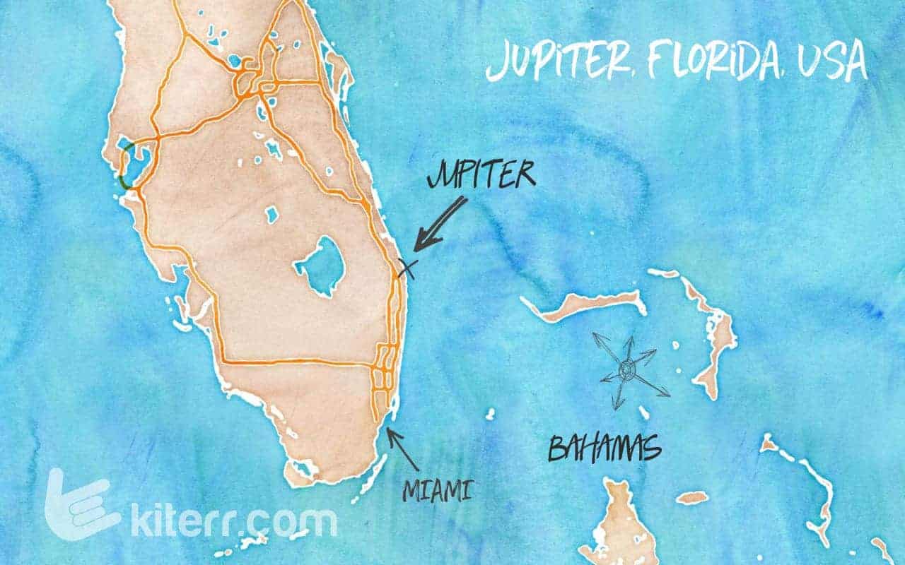 The best kitespots in Jupiter, Florida, USA // Kiterr.com