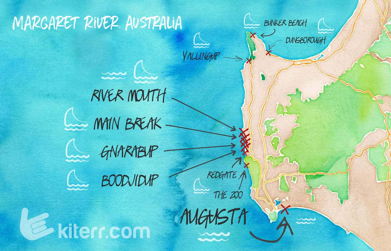 The best kitesurfing spots in Western Australia - Guide & Map // Kiterr.com