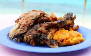 Jerk chicken - Caribbean food - Providenciales, Turks & Caicos Islands | Kiterr.com