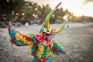 Colourful masks for the Cabarete Carnival - Kitesurfing in Cabarete, Dominican Republic | Kiterr.com