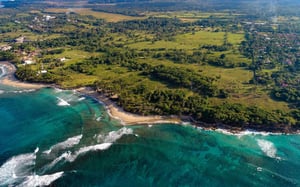 Aerial view of Encuentro - Kiteboarding in Cabarete, Dominican Republic | Kiterr.com