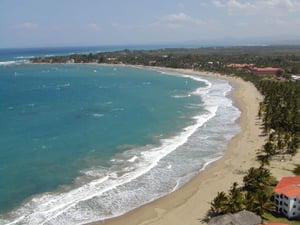 Aerial view of Cabarete Bay - Kitesurfing in Cabarete, Dominican Republic | Kiterr.com