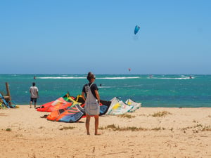 Kitesurfing in Geraldton, Western Australia