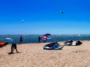 Kitesurfing at Coronation Beach in Geraldton, Western Australia // Kiterrcom