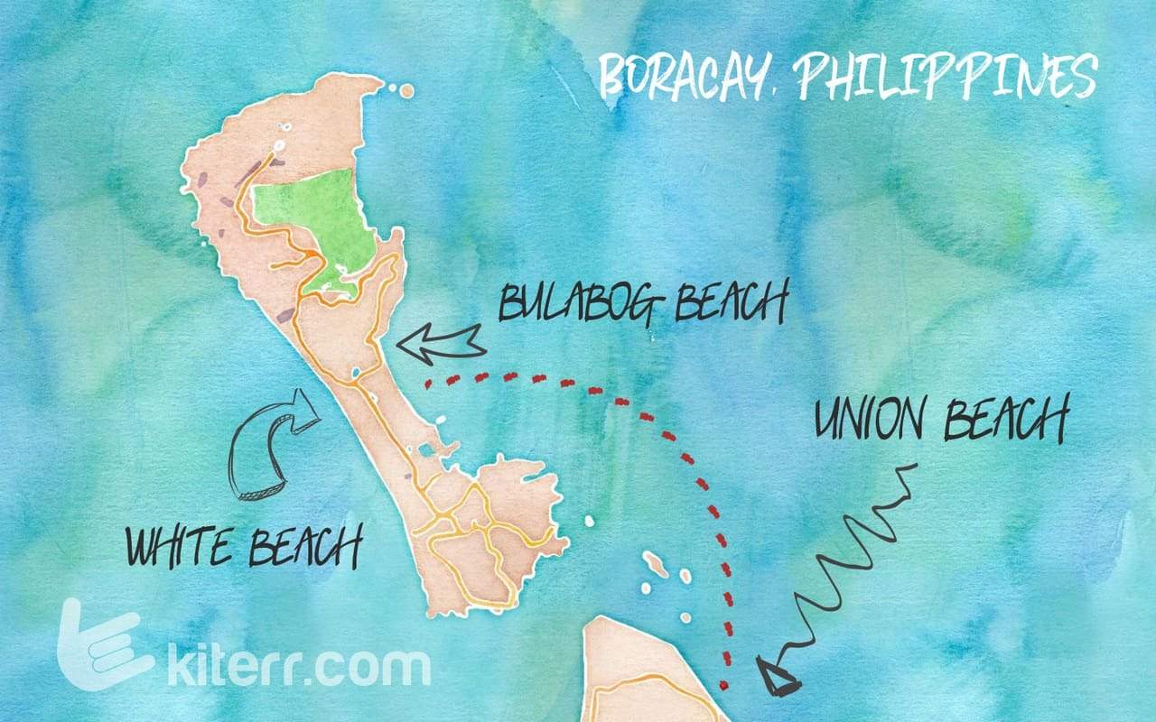 The best kitesurfing spots in Boracay, Philippines // Kiterr.com