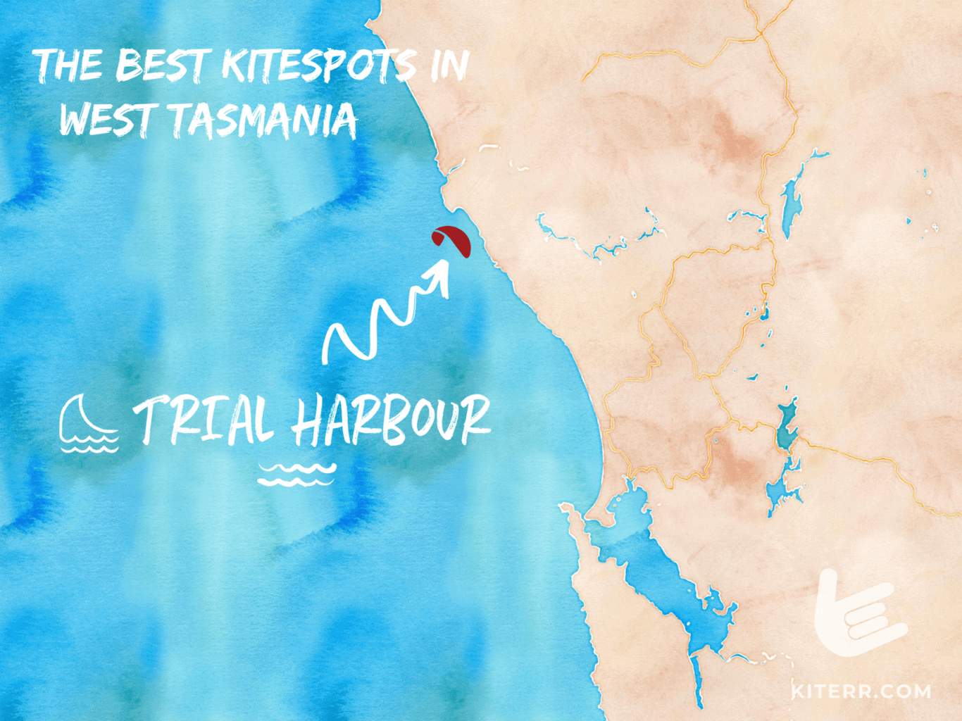 The best kitespots in West Tasmania // Kiterr.com
