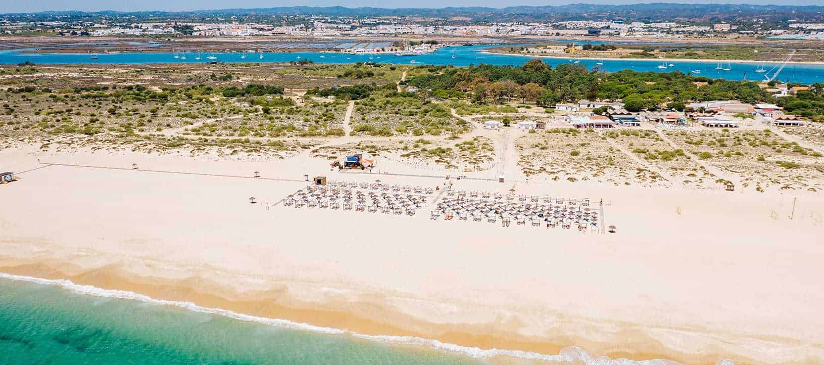 Cabanas de Tavira, Algarve, Portugal - image Beachcam.pt // Kiterr.com